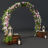 Wedding arch with flowers 3501