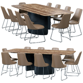 Bonaldo Itala Chair and Mellow Table