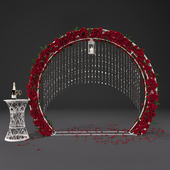 Wedding arch with flowers 3502