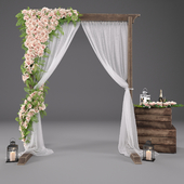 Wedding arch with flowers 3601
