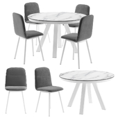 Koln chairs with Elsa table