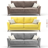 Sofa - bed Amelie from Hoff. Gray, yellow, brown upholstery options, velor.