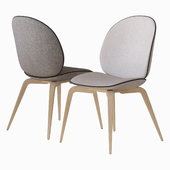 Beetle Dining Chair wood base