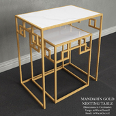 Mandarin Gold Nesting Table