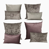 Restoration Hardware Cushions by Velvet Oushak Collection in FogWine