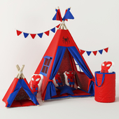 Wigwam Spiderman with cushions and basket