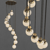 Mass Light NA6 chandelier brass by &TRADITION