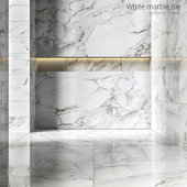White marble tiles