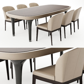 Table and chair Reflex & Angelo and Chair giorgetti normal