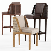Throne Rattan Dining Chair and Barstool