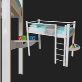 Кровать детская 2 этажа  De Breuyn Debe.destyle