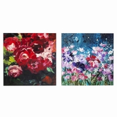 Picture Touched Flower Garden 100x100cm by Kare design
