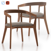 Cullen Shiitake Round Back Dining Chair