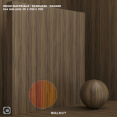 Material wood / tree, walnut (seamless) - set 68