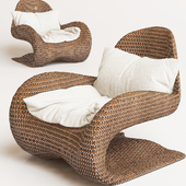 Creative Armchair with cosy pillow