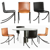 Acerbis Jot chairs & Eyon table