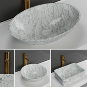 Carrara basins lusso stone