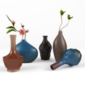 Retro style vases