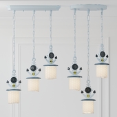 Adjustable Cylinder Flared Anchor Kids Pendant Light