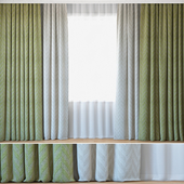 Curtains 105 | Curtains with Tulle | Jacquard Fabric | Lazarus