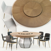 Baker Folio chair & Bezel dining table