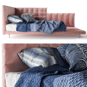 Кровать розовая Bonaldo Alvar