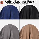 Maharam - Article Leather - Pack 1 (4 Seamless Materials)
