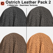 Edelman - Ostrich Leather - Pack 2 (4 Seamless Materials)