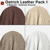 Edelman - Ostrich Leather - Pack 1 (4 Seamless Materials)
