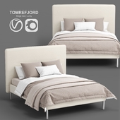 IKEA TOMREFJORD beige bed, Luröy