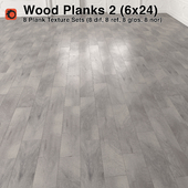 Plank Wood Floor - 2 (6x24)