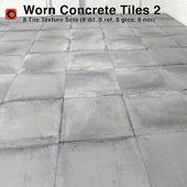 Worn Concrete Tiles - 2