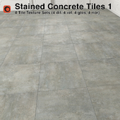 Stained Concrete Tiles - 1