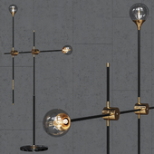 Floor lamp loft-concept Baton FLOR LAMP black / gold 2