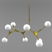 Molecular shaped chandeliers