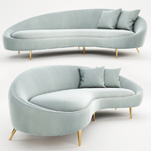 Jonathan Adler ether curved sofa