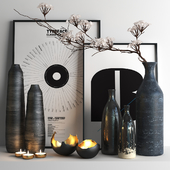 set527 -black vases
