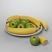 Bananas, apples