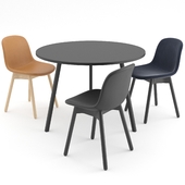 Neu 13 chair + Loop Stand Round by HAY