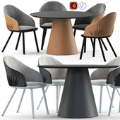 Montbel Rivoli Chair and Cono Table