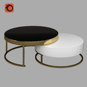 Set of designer coffee tables