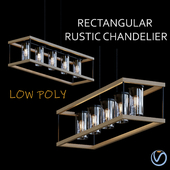 Rectangular Rustic Chandelier