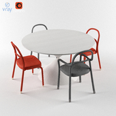 Midj Clessidra Table And Chair