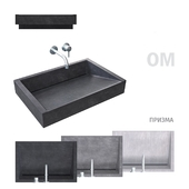 Concrete sink "Prism"