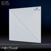 Plaster 3d panel Art-1040 from Art Relief