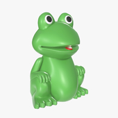 Green frog toy