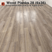 Plank Wood Floor - 28 (6x36)