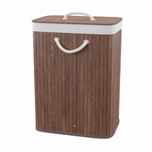 Bamboo Rectangular Laundry Hamper