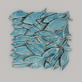 Керамическое панно "Рыбки"