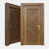Wooden modern door